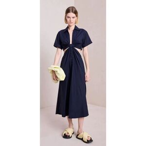 A.L.C. Georgia Midi Dress NAVY
